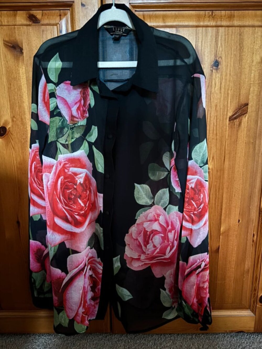 Lipsy floral shirt. Size 10